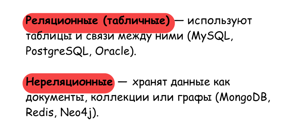 реляционные базы данных